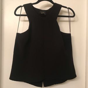 Black Split back top by W5 Anthropologie Large
